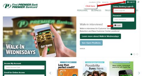 first primier bank|first premier bank login.